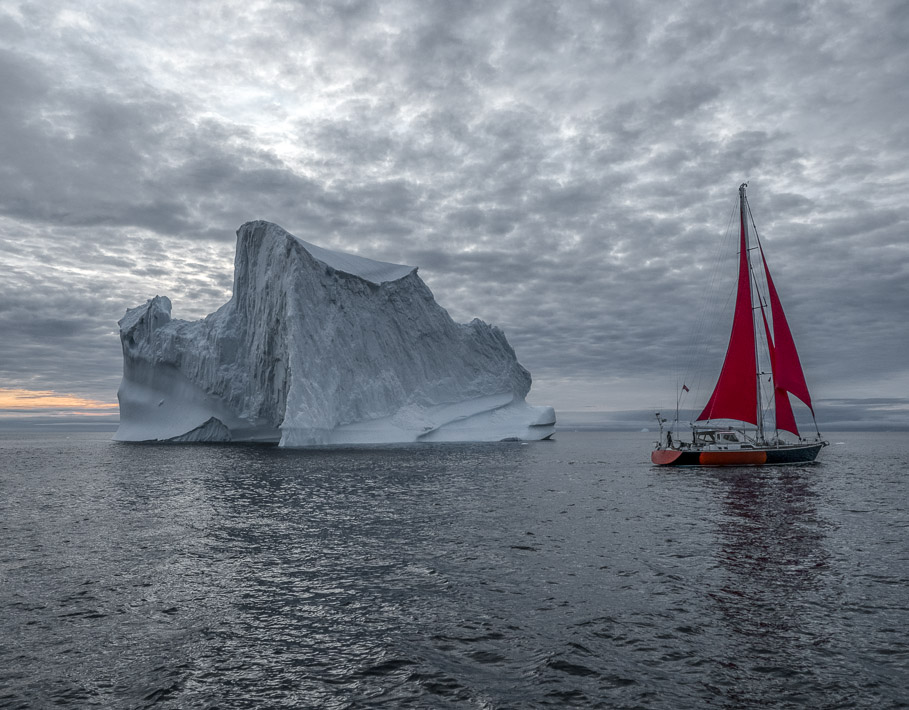 Sailboat and Berg 1 - Disco Bay