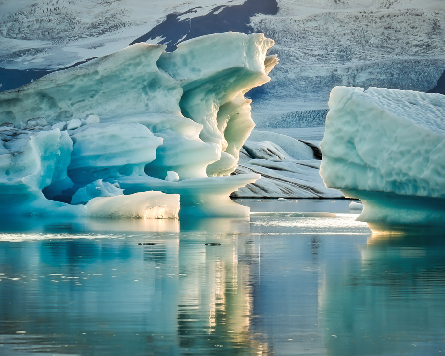 Glacier Perspective at Jokulsarlon Lagoon