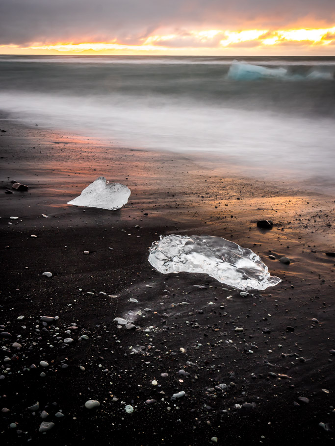 Dawn light on Ice Beach I