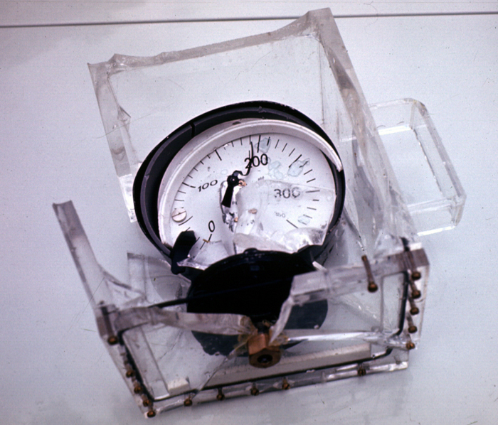 Broken perspex case